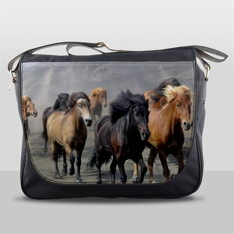 Running Horses Messenger Bag from ArtsNow.com Front