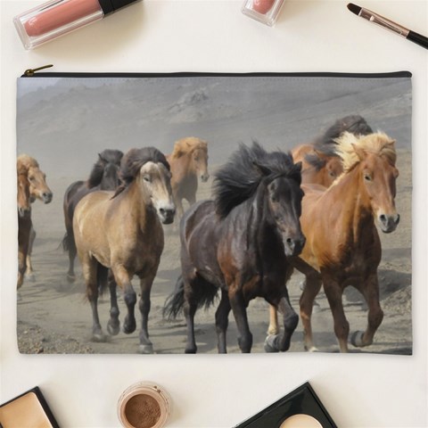 Running Horses Cosmetic Bag (XXXL) from ArtsNow.com Front