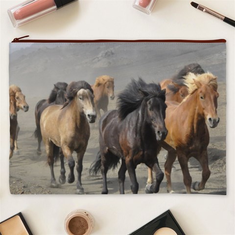 Running Horses Cosmetic Bag (XXXL) from ArtsNow.com Front