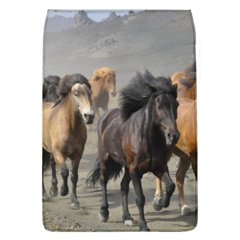 Running Horses Removable Flap Cover (L) from ArtsNow.com Front
