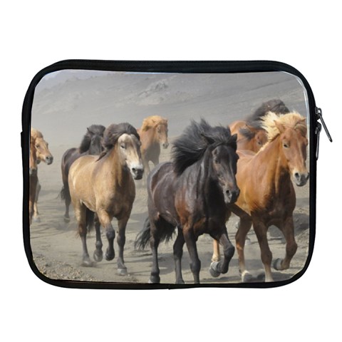 Running Horses Apple iPad Zipper Case from ArtsNow.com Front