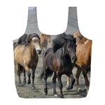 Running Horses Full Print Recycle Bag (L)
