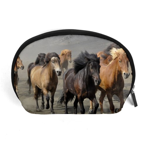 Running Horses Accessory Pouch (Large) from ArtsNow.com Front