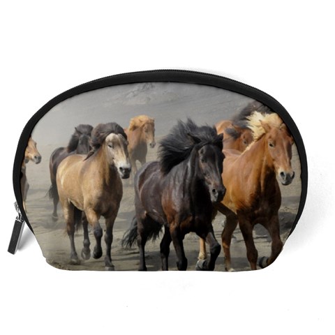 Running Horses Accessory Pouch (Large) from ArtsNow.com Back