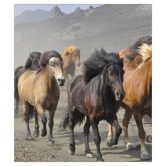 Running Horses Drawstring Pouch (Small) from ArtsNow.com Front
