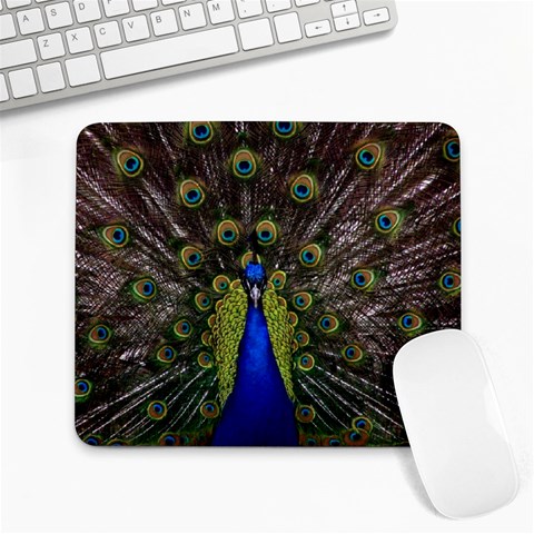 Peacock Large Mousepad from ArtsNow.com Front
