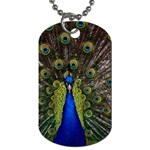 Peacock Dog Tag (One Side)