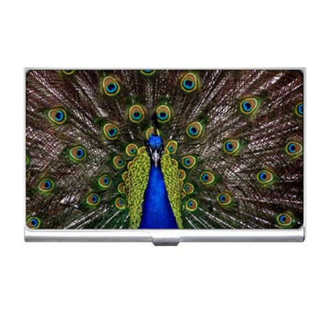 Peacock Business Card Holder from ArtsNow.com Front