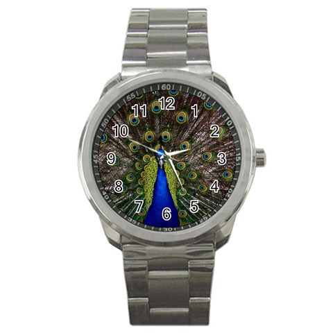 Peacock Sport Metal Watch from ArtsNow.com Front