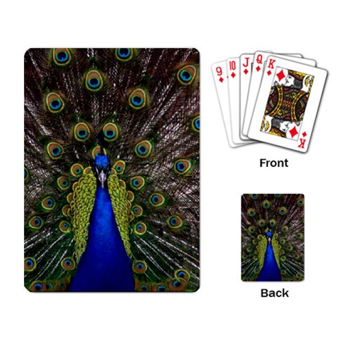 Peacock Playing Cards Single Design from ArtsNow.com Back