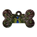 Peacock Dog Tag Bone (One Side)