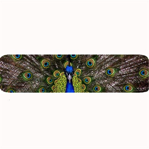 Peacock Large Bar Mat from ArtsNow.com 32 x8.5  Bar Mat