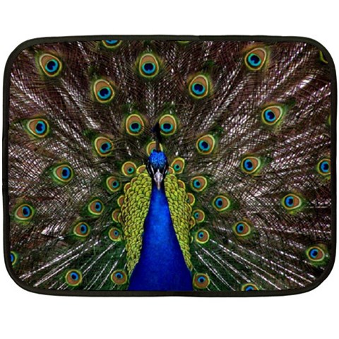 Peacock Fleece Blanket (Mini) from ArtsNow.com 35 x27  Blanket
