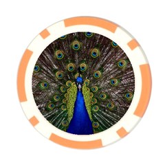 Peacock Poker Chip Card Guard (10 pack) from ArtsNow.com Back