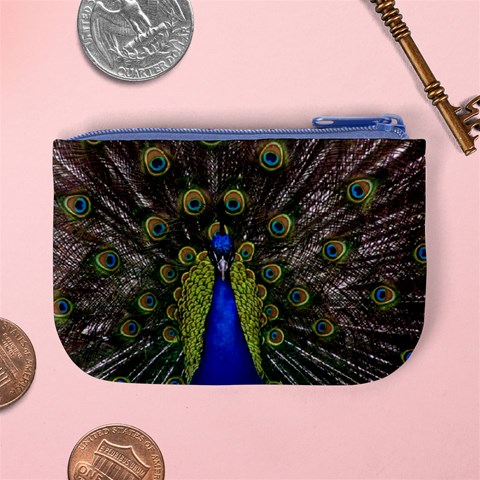 Peacock Mini Coin Purse from ArtsNow.com Back