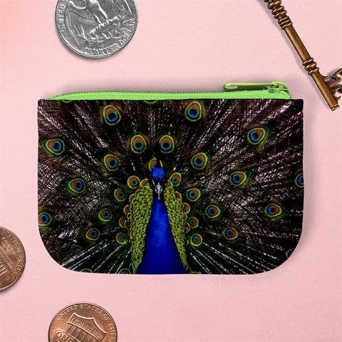 Peacock Mini Coin Purse from ArtsNow.com Back