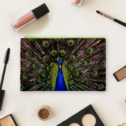 Peacock Cosmetic Bag (Medium) from ArtsNow.com Front