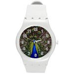 Peacock Round Plastic Sport Watch (M)
