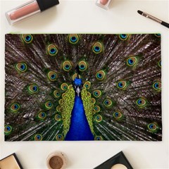 Peacock Cosmetic Bag (XXL) from ArtsNow.com Front