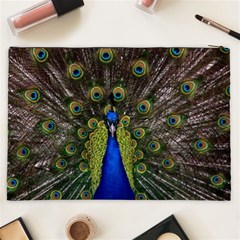 Peacock Cosmetic Bag (XXL) from ArtsNow.com Back