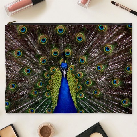 Peacock Cosmetic Bag (XXXL) from ArtsNow.com Front