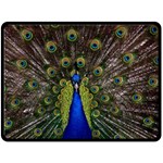 Peacock Double Sided Fleece Blanket (Large)