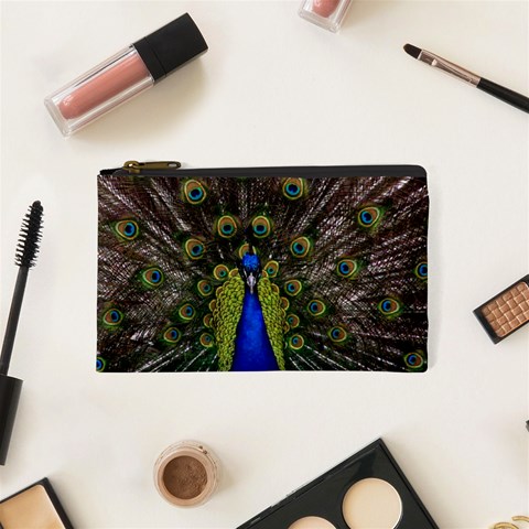 Peacock Cosmetic Bag (XS) from ArtsNow.com Front