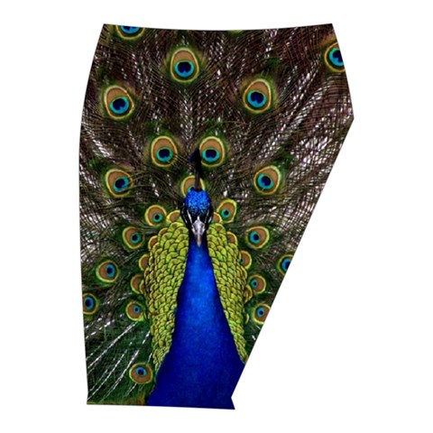 Peacock Midi Wrap Pencil Skirt from ArtsNow.com  Front Right 