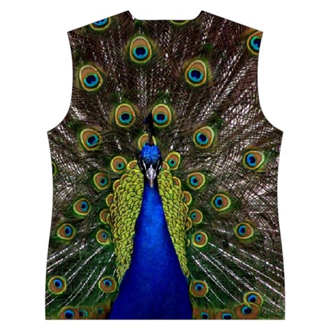Peacock Women s Button Up Puffer Vest from ArtsNow.com Back