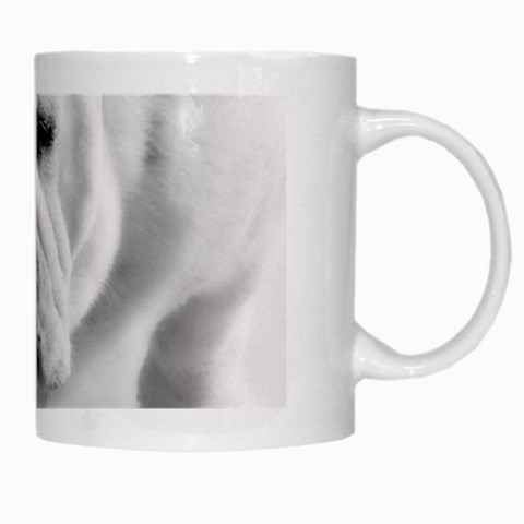 White Bulldog White Mug from ArtsNow.com Right