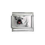 White Bulldog Italian Charm (9mm)