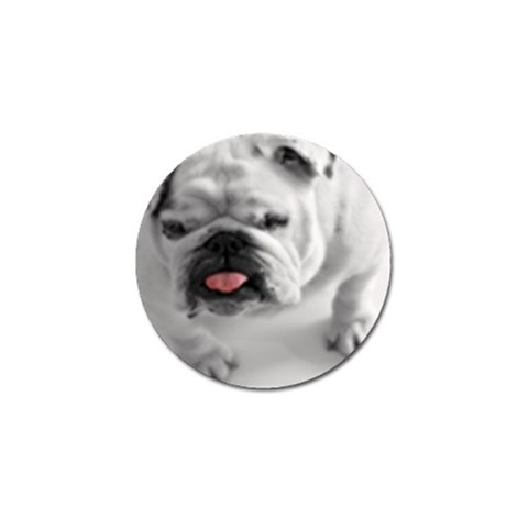 White Bulldog Golf Ball Marker (4 pack) from ArtsNow.com Front