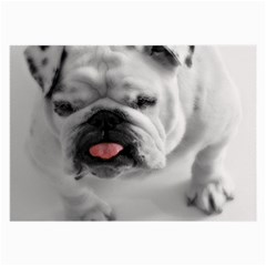 White Bulldog Large Glasses Cloth (2 Sides) from ArtsNow.com Back