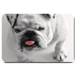 White Bulldog Large Doormat