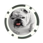 White Bulldog Poker Chip Card Guard