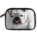 White Bulldog Digital Camera Leather Case