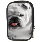 White Bulldog Compact Camera Leather Case