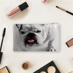 White Bulldog Cosmetic Bag (Small) from ArtsNow.com Back