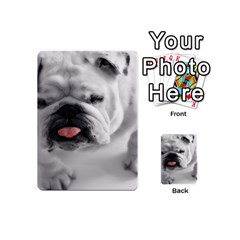 White Bulldog Playing Cards 54 (Mini) from ArtsNow.com Back