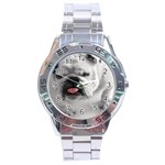 White Bulldog Stainless Steel Analogue Watch