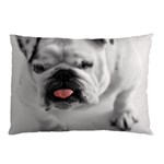 White Bulldog Pillow Case (Two Sides)