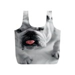 White Bulldog Full Print Recycle Bag (S)
