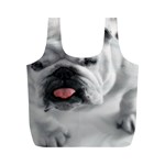 White Bulldog Full Print Recycle Bag (M)