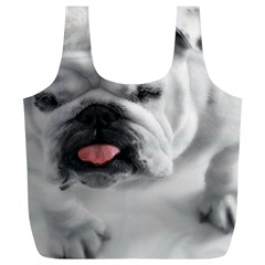White Bulldog Full Print Recycle Bag (XL) from ArtsNow.com Back
