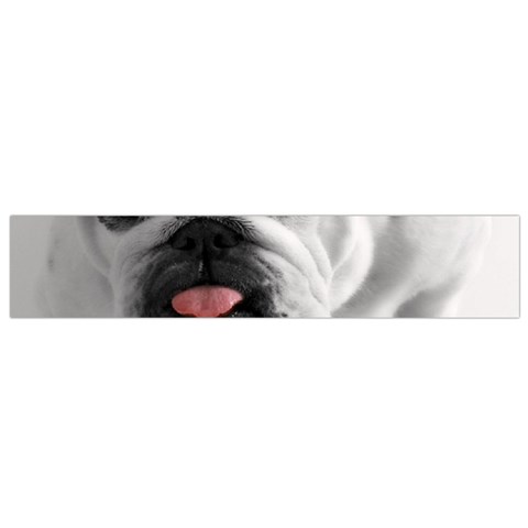 White Bulldog Flano Scarf (Small) from ArtsNow.com Back