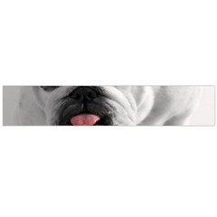 White Bulldog Flano Scarf (Large) from ArtsNow.com Front