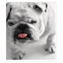 White Bulldog Duvet Cover Double Side (California King Size) from ArtsNow.com Back