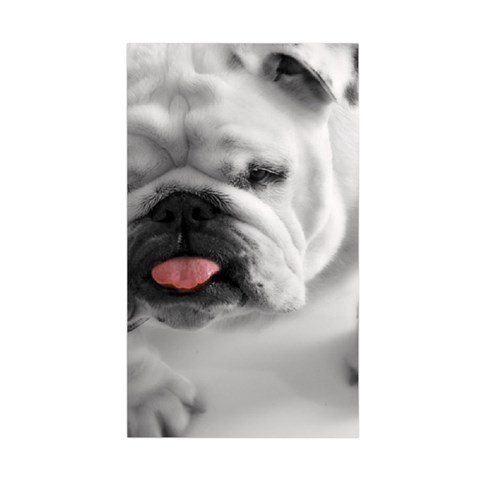 White Bulldog Duvet Cover Double Side (Single Size) from ArtsNow.com Back