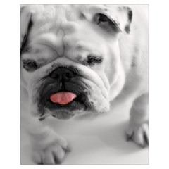 White Bulldog Drawstring Pouch (XL) from ArtsNow.com Back