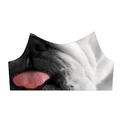 White Bulldog Shoulder Cutout Velvet  One Piece from ArtsNow.com Left Sleeve